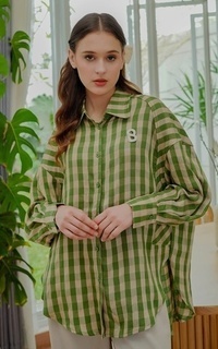 Kemeja Checkered Shirt - Green