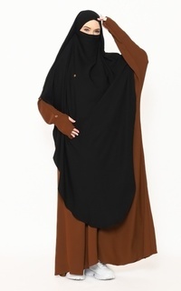 Long Dress Allev Bisth Abaya Adreena ( Abaya Saja ) - Caramel