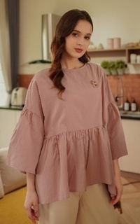 Blus Naura Blouse - Dusty Pink