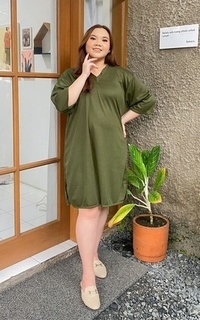 Tunik Lona Oversize Tunic Army M16774 R51S1