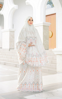 Mukena Sorai Prayer Robe - White