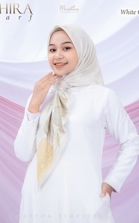 Hijab Motif Maetha - Fahira Scarf Printing Voal Platinum