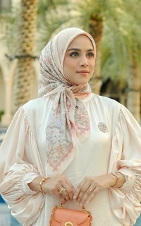 Hijab Motif Al Qasr Voile Square - Herbs