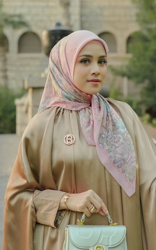 Buy Buttonscarves Al Qasr Voile Square Small - Coffee Online