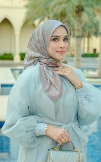 Hijab Motif Al Qasr Voile Square - Terrazzo