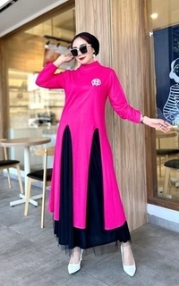 Tunik Outfit Premium Nudii Geisha Set Raya