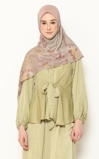 Printed Scarf ARABELLA SERIES_HAZELNUT