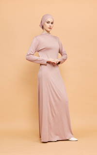 Gamis ALUNICORN - KANEEA BASIC INNER DRESS DUSTY PINK