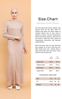 Gamis ALUNICORN - KANEEA BASIC INNER DRESS HAZELNUT HAZELNUT-675548