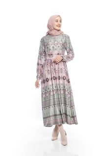 Gamis Faliha Ied Series Dress Mint