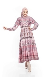 Gamis Faliha Ied Series Dress Peony