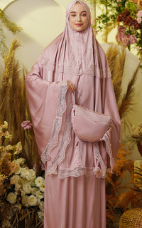 Praying Set Nova 049 Arrsyilla Tazqiyatul 2in1 Dusty Pink