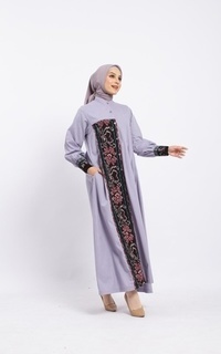 Gamis Ayumi Grey Tenun Dress