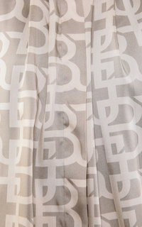 Kemeja Monogram Pleated Shirt - Beige Beige-676572