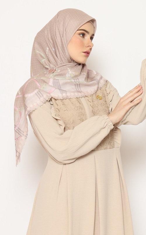 Printed Scarf - MAEGHAN SERIES_SAND - SAND