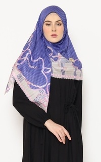 Printed Scarf MAEGHAN SERIES_ELECTRIC BLUE