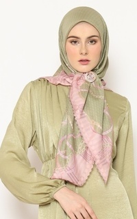 Printed Scarf MAEGHAN SERIES_OLIVE