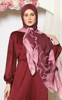 Printed Scarf MAEGHAN SERIES_MAROON