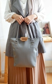 Tas Ciela Totebag Kulit Wanita GREY-677567