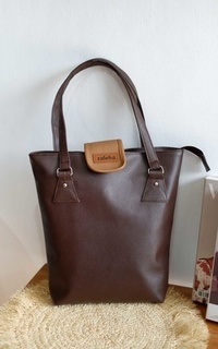 Tas Ciela Totebag Kulit Wanita CHOCOLATE-677568