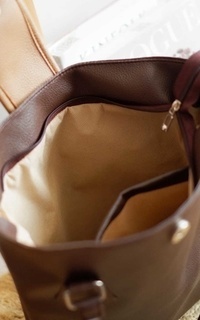 Tas Ciela Totebag Kulit Wanita CHOCOLATE-677569