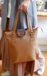 Tas Ciela Totebag Kulit Wanita CARAMEL-677583