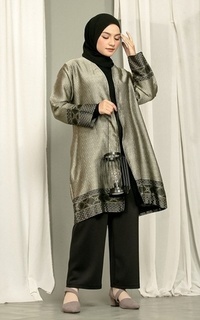 Cardigan Ozge Pearl Ternun Long Cardigan