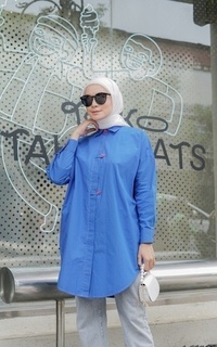 Shirt Malvi Long Shirt Blue (Defect)