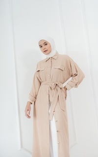 Tunik Abame Amor Long Tunic Creme