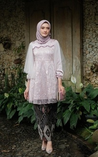 Setelan Vervessa's Laura Sequin Set Dress Rose | Setelan Kebaya dan Rok Raya Pesta Kondangan PO 1 Week