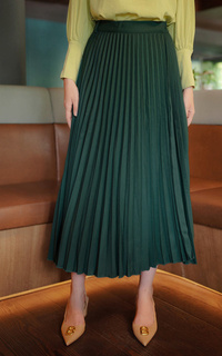 Skirt Cleo Pleated Skirt - Evergreen