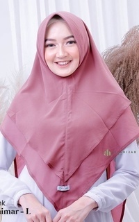 Plain Scarf Arsya Khimar pad - Size L 