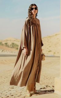 Long Dress Seera Shirt Dress - Brown