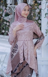 Matching Sets Vervessa's Lucia Sequin Set Dress Cinnamon | Setelan Kebaya dan Rok Raya Pesta Kondangan PO 1 Week