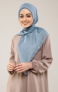 Hijab Polos Everyday Scarf - Faded Denim