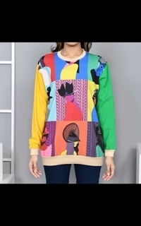 Blus Outfit Premium Sweetshirt Woman multicolor-680618