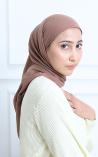 Plain Scarf Alunicorn - Sara Ultrafine - Hijab Wanita - Chocopie