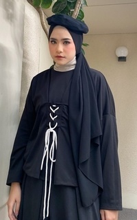 Blouse Mybamus Sashi Oversize Tops - Atasan Muslim Wanita - Atasan Oversize Tali Silang