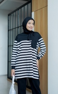 Blus Abame Oslo Twotone Black (Defect)