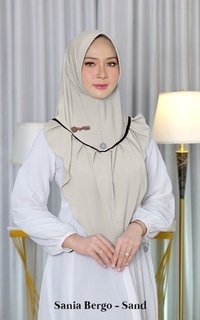 Plain Scarf Sania Bergo - Allsize