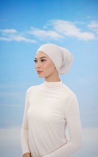 Scarf Cap Cap Inner - Whisper Pink