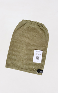 Scarf Cap Premium Inner Kupluk Rajut Matcha