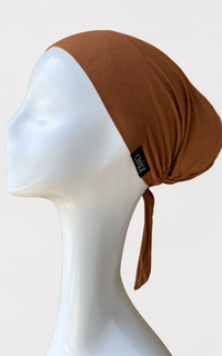 Scarf Cap Premium Inner Turki Cinnamon