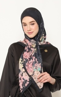 Printed Scarf PARIS SCARF SERIES_BLACK 