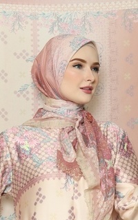 Hijab Motif SEKAR SERIES_PEACH