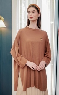 Kemeja Oversized Shirt - Caramel