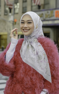 Hijab Motif Nada 2 Voile Square - Harpa