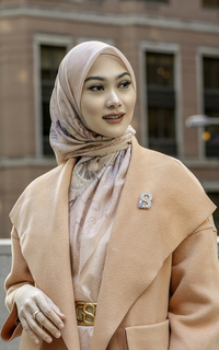 Hijab Motif Nada 2 Voile Square - Quena