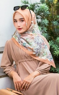 Printed Scarf Aurora Series in Sand Stone