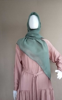 Hijab Polos Basic Voal Square in Stone Grey